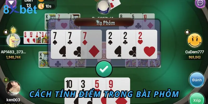 Hướng Dẫn Bài Phỏm Chiến Thắng 100% Dành Cho Người Mới Cách tính điểm trong Phỏm